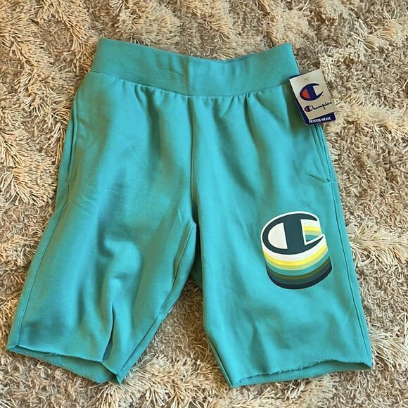 Champion Other - Champion portal teal 10” reverse weave cut shorts size small NEW